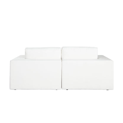 Muse 2PC Modular Sofa in Mist White Performance Fabric by Diamond Sofa