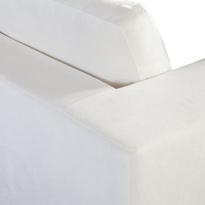 Muse Accent Chair in Mist White Performance Fabric by Diamond Sofa