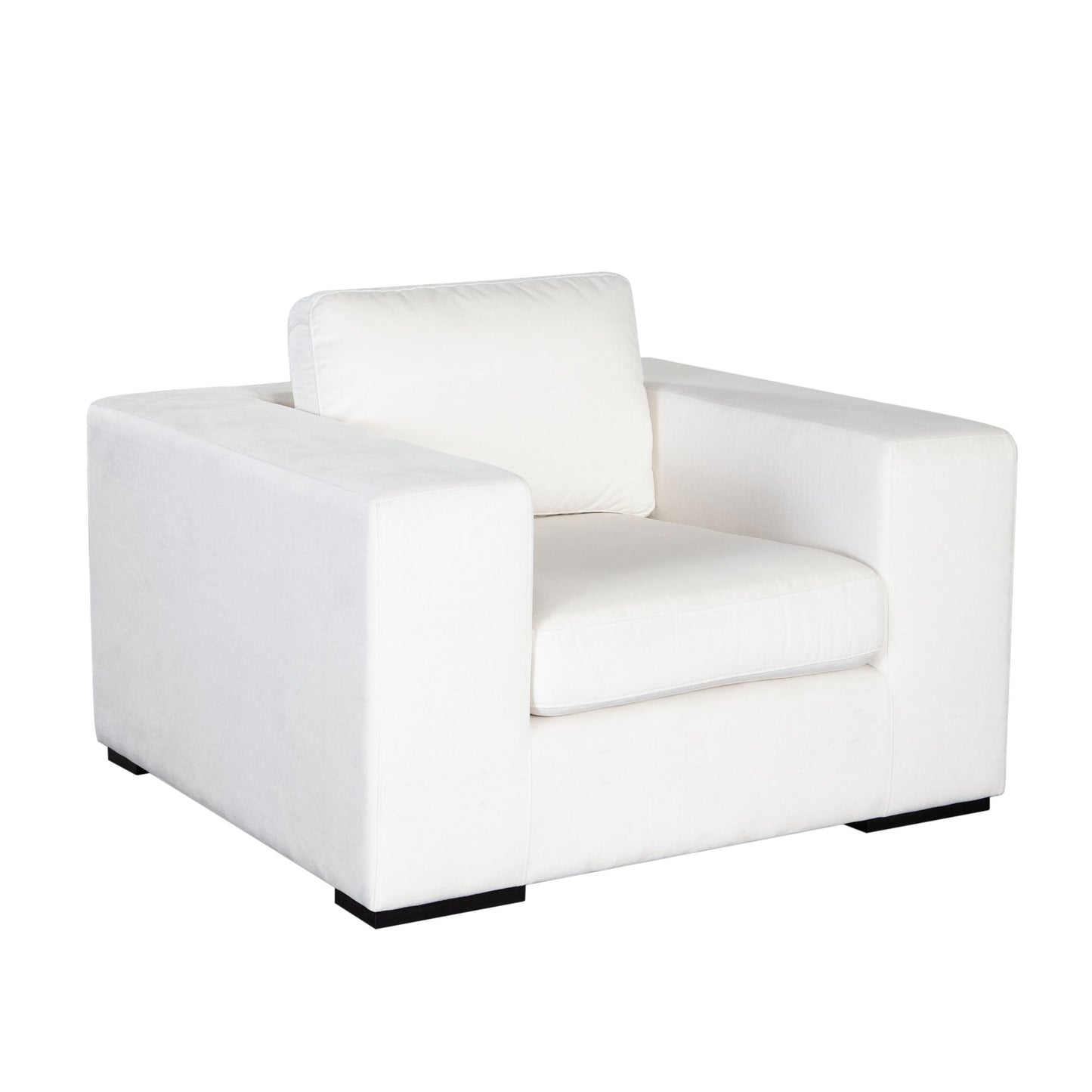 Muse Accent Chair in Mist White Performance Fabric by Diamond Sofa