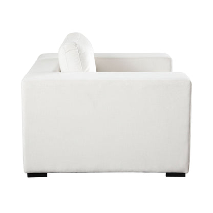 Muse Accent Chair in Mist White Performance Fabric by Diamond Sofa