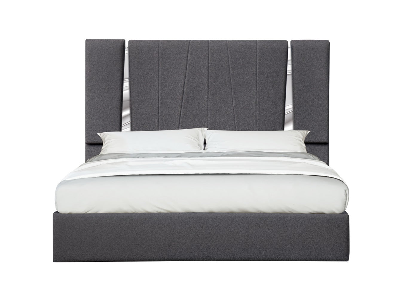 J&M Furniture Matisse Queen Bed in Charcoal