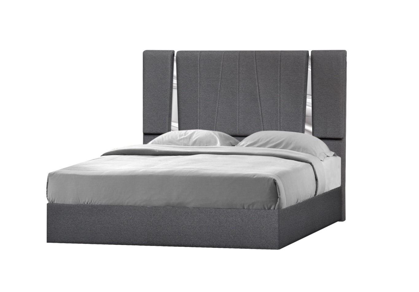 J&M Furniture Matisse Queen Bed in Charcoal
