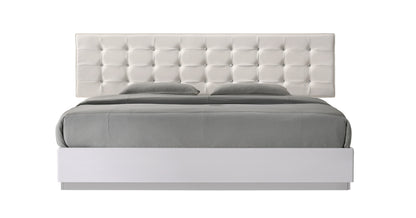 J&M Furniture Milan Queen Size Bed in White