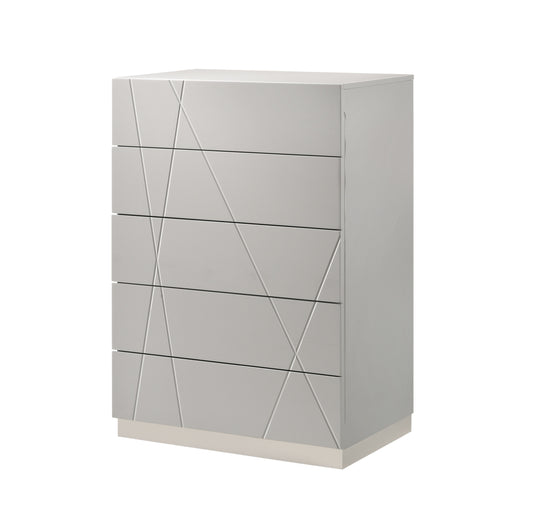 J&M Furniture Naples Grey Chest