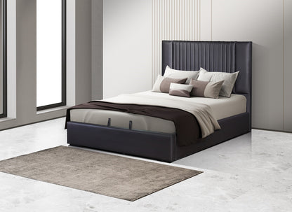 J&M Furniture Nara King Storage Dark Brown