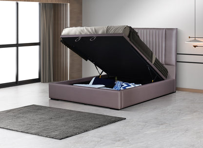 J&M Furniture Nara King Storage Stone