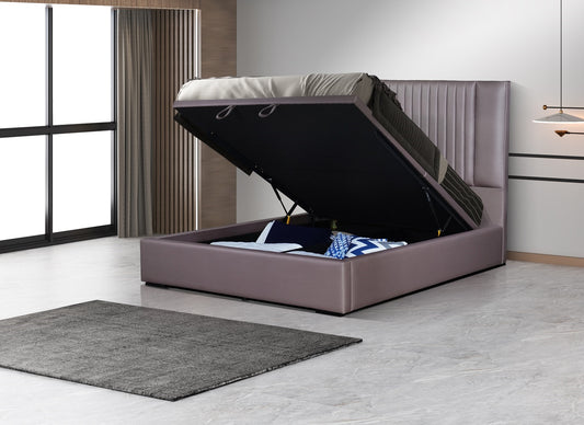 J&M Furniture Nara Queen Storage Stone