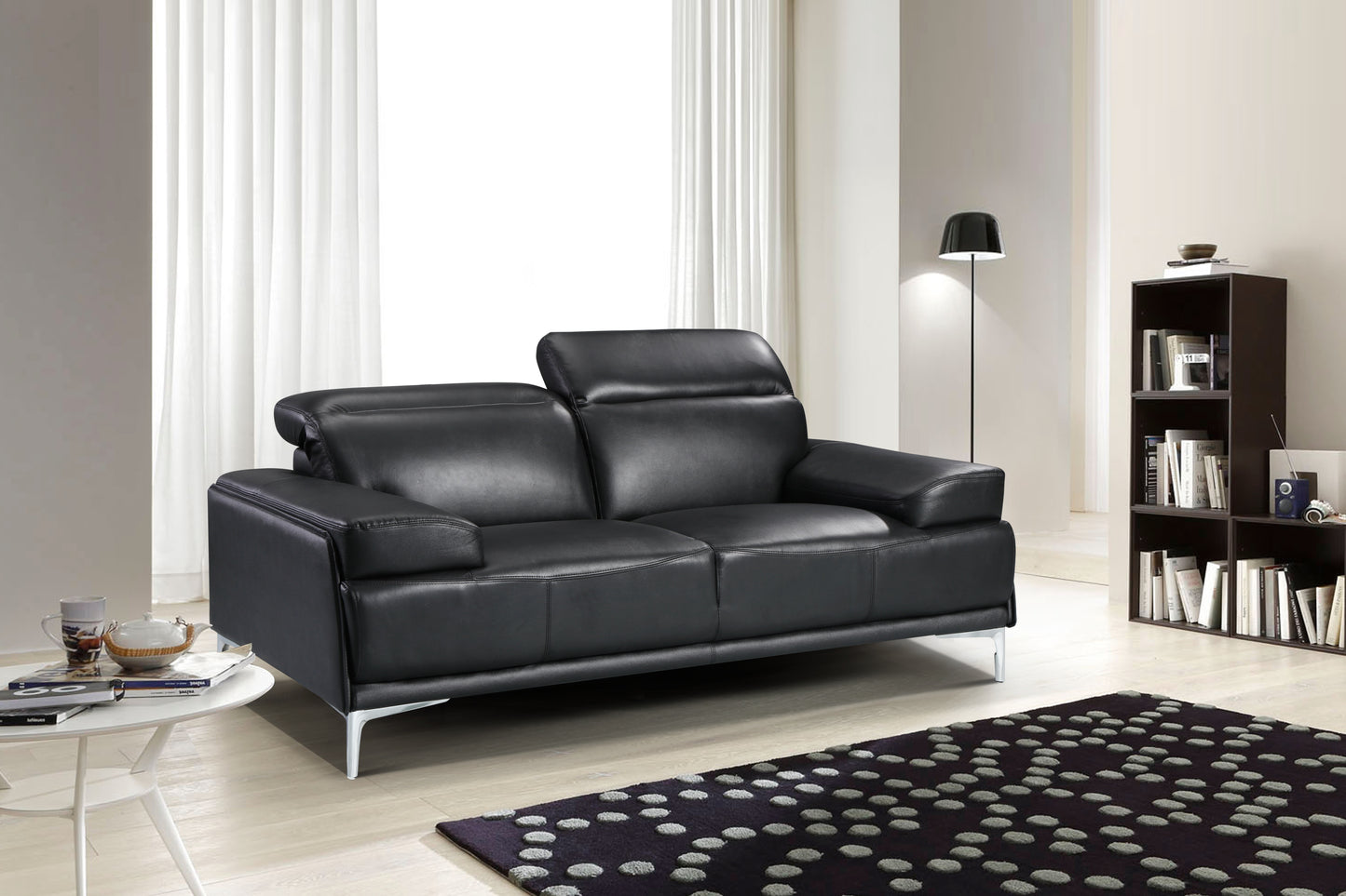 J&M Furniture Nicolo Sofa in Black