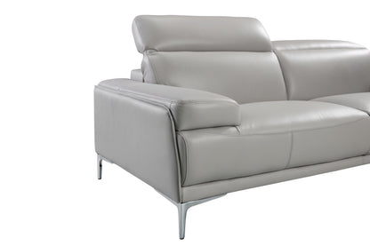 J&M Furniture Nicolo Sofa in Light Grey