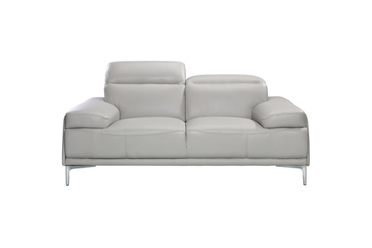 J&M Furniture Nicolo Love Seat in Light Grey