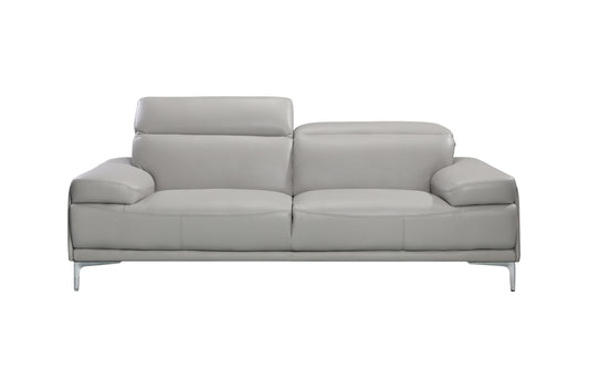 J&M Furniture Nicolo Sofa in Light Grey