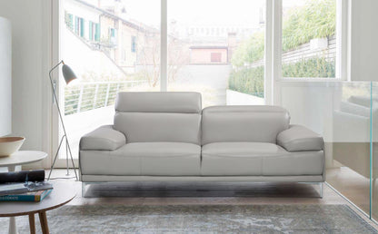 J&M Furniture Nicolo Sofa in Light Grey