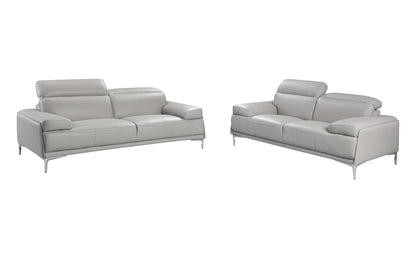 J&M Furniture Nicolo Sofa in Light Grey