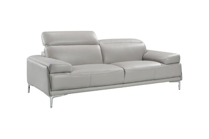 J&M Furniture Nicolo Sofa in Light Grey
