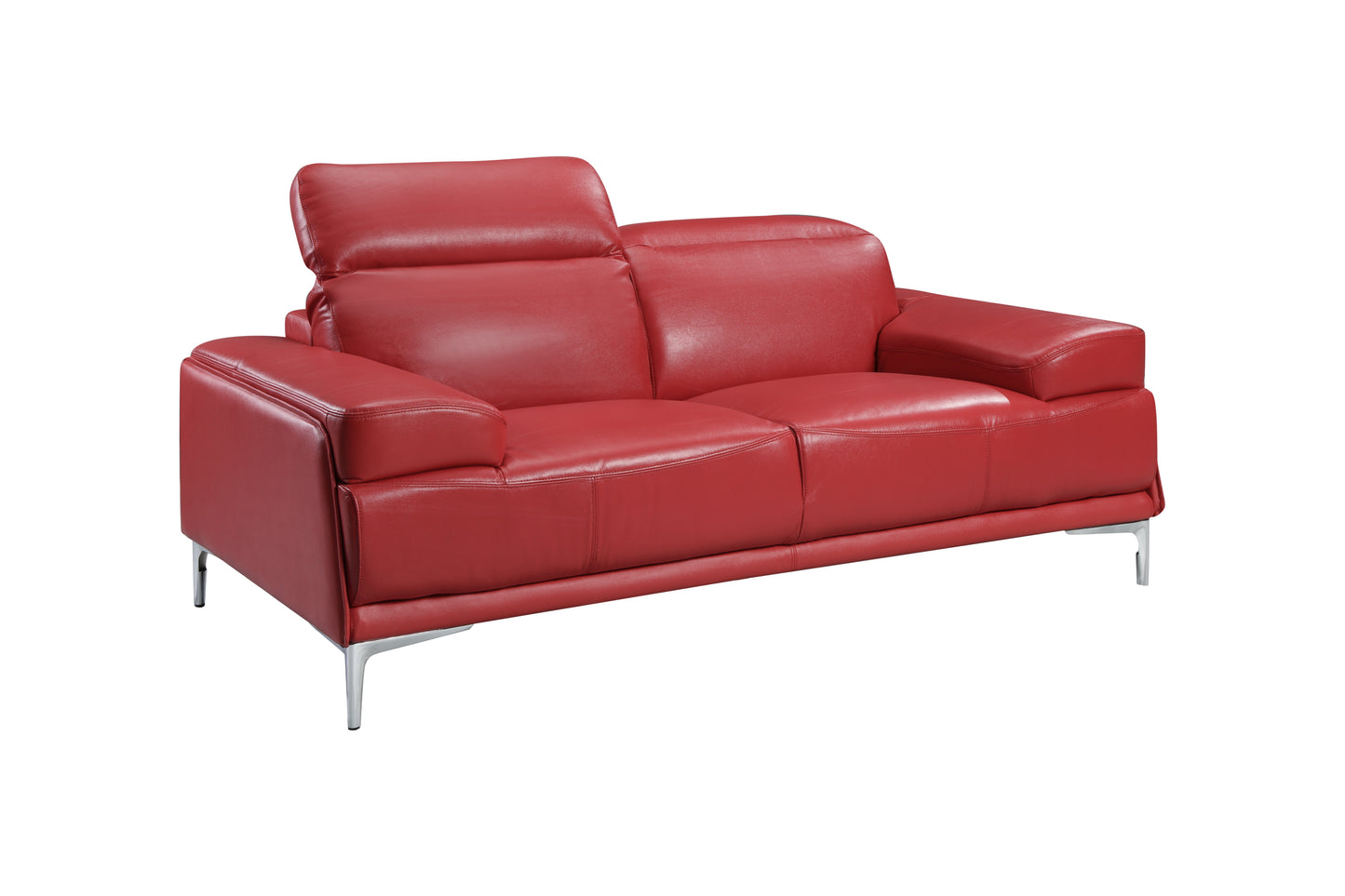 J&M Furniture Nicolo Love Seat in Red
