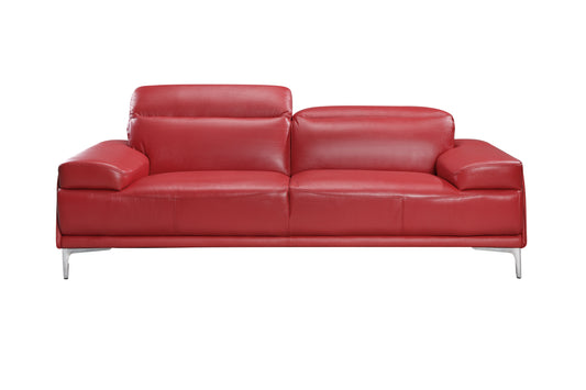 J&M Furniture Nicolo Sofa in Red