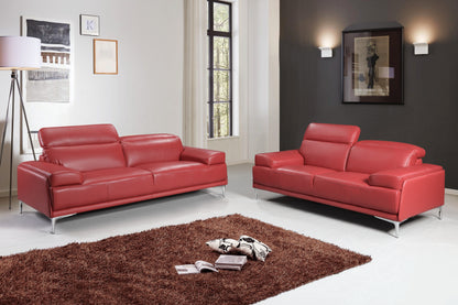 J&M Furniture Nicolo Sofa in Red