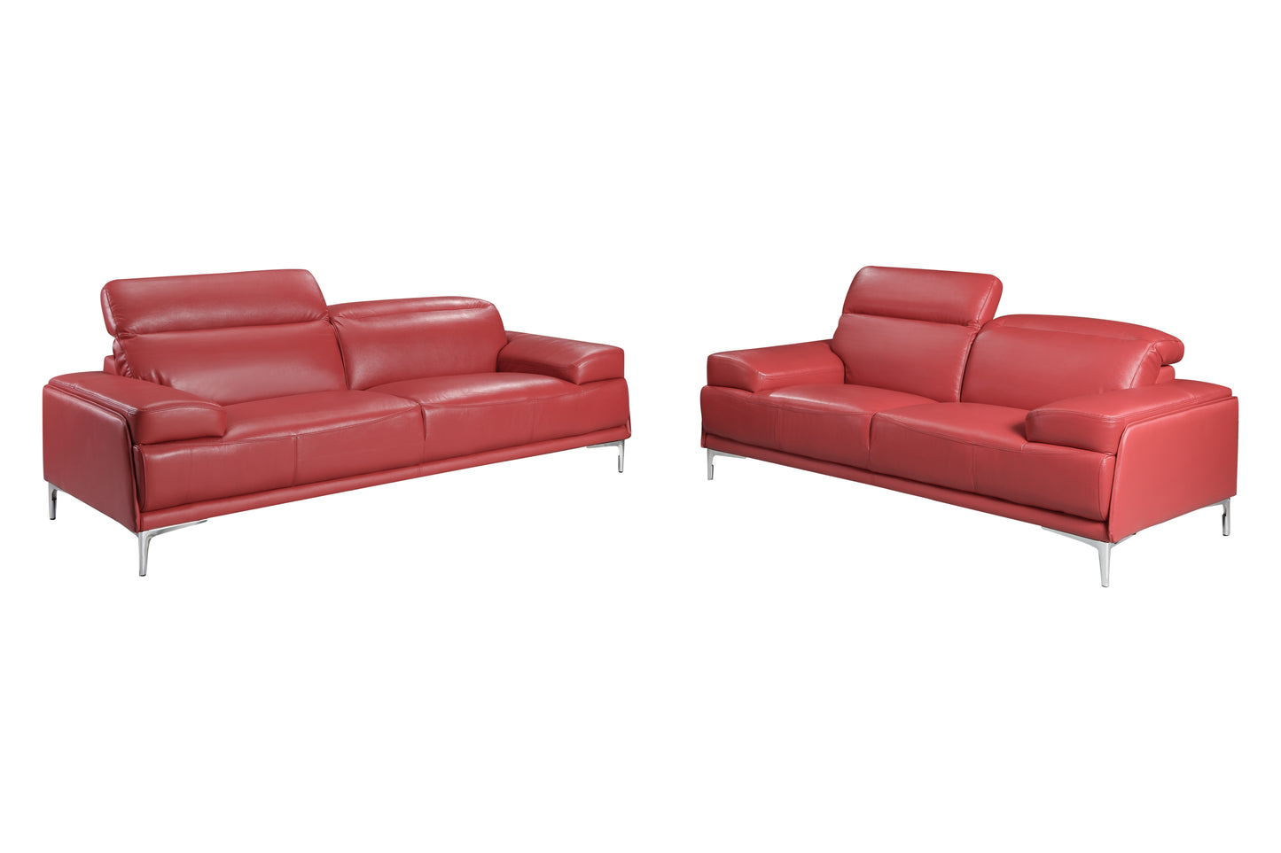 J&M Furniture Nicolo Sofa in Red