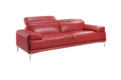 J&M Furniture Nicolo Sofa in Red