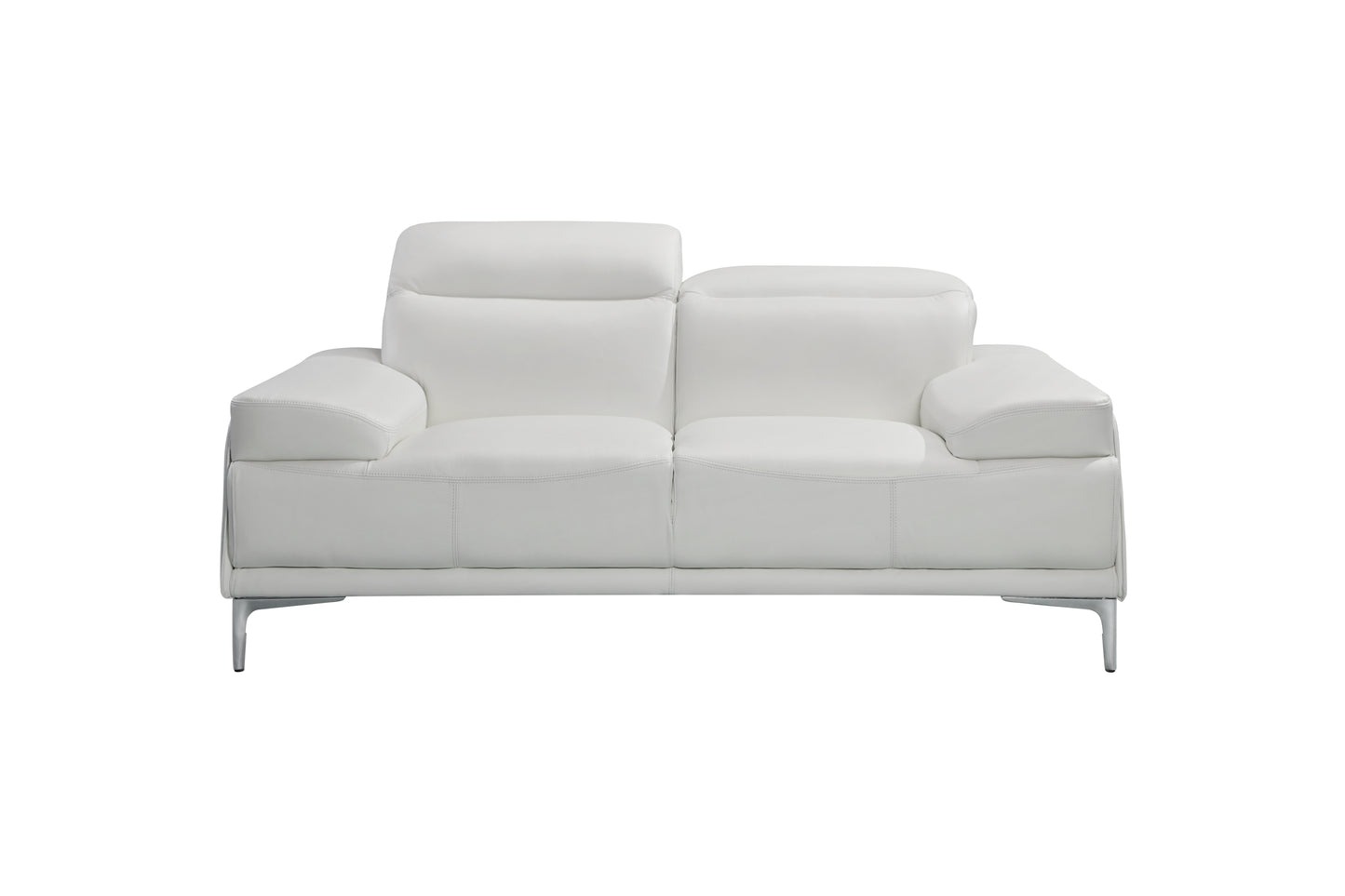 J&M Furniture Nicolo Love Seat in White