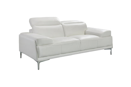 J&M Furniture Nicolo Love Seat in White