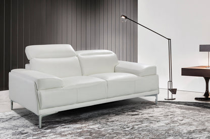 J&M Furniture Nicolo Love Seat in White