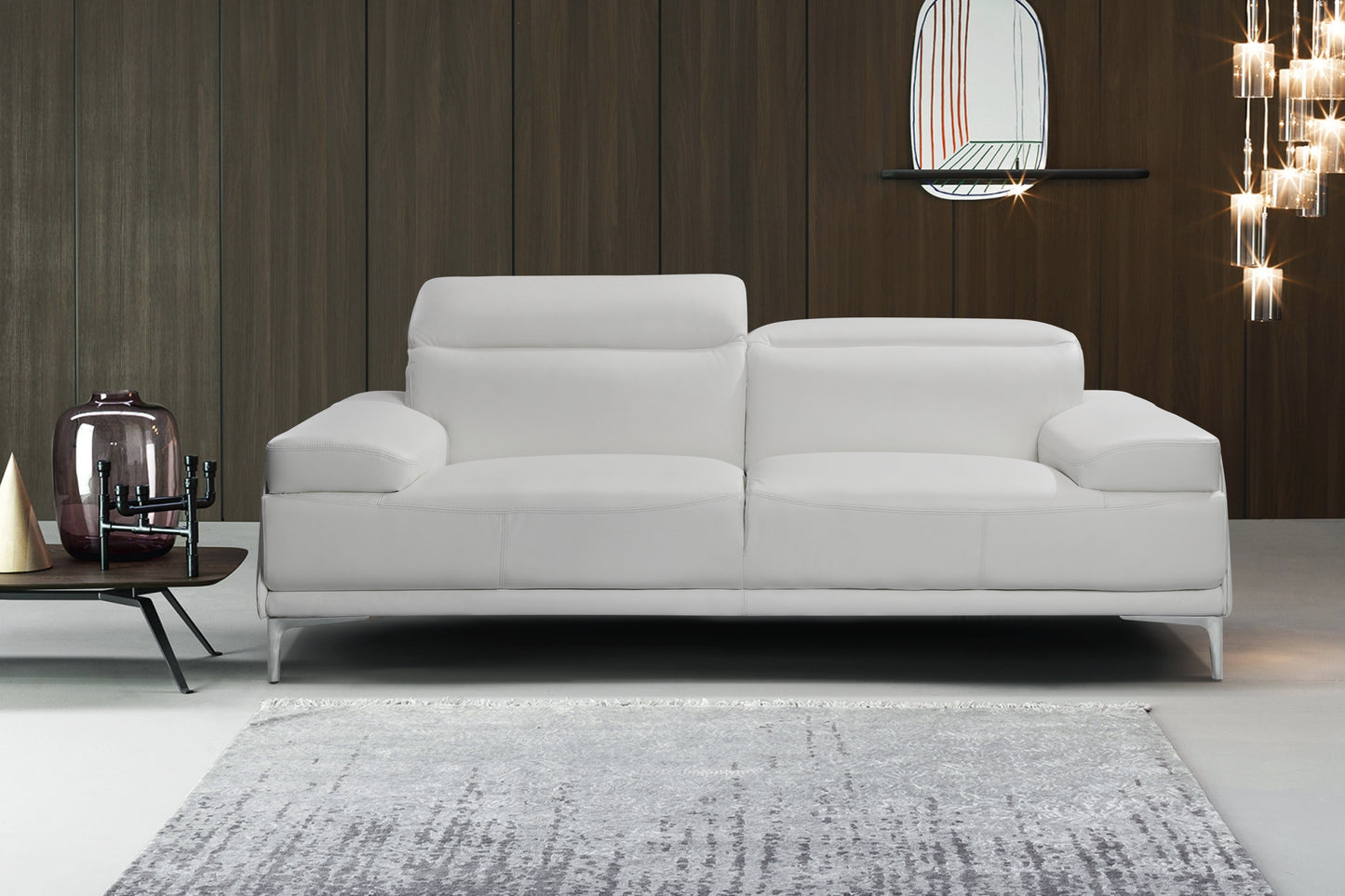 J&M Furniture Nicolo Sofa in White