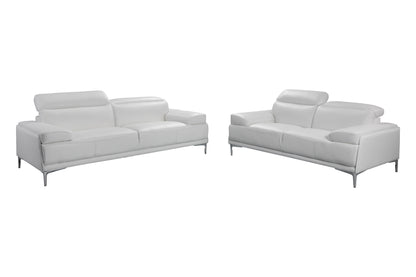 J&M Furniture Nicolo Sofa in White