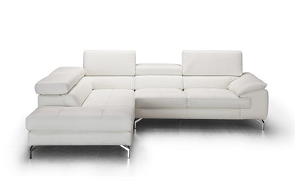 J&M Furniture Nila Premium Leather Sectional In Left Facing Chaise