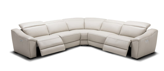 J&M Furniture Nova Motion Sectional In Silver Grey