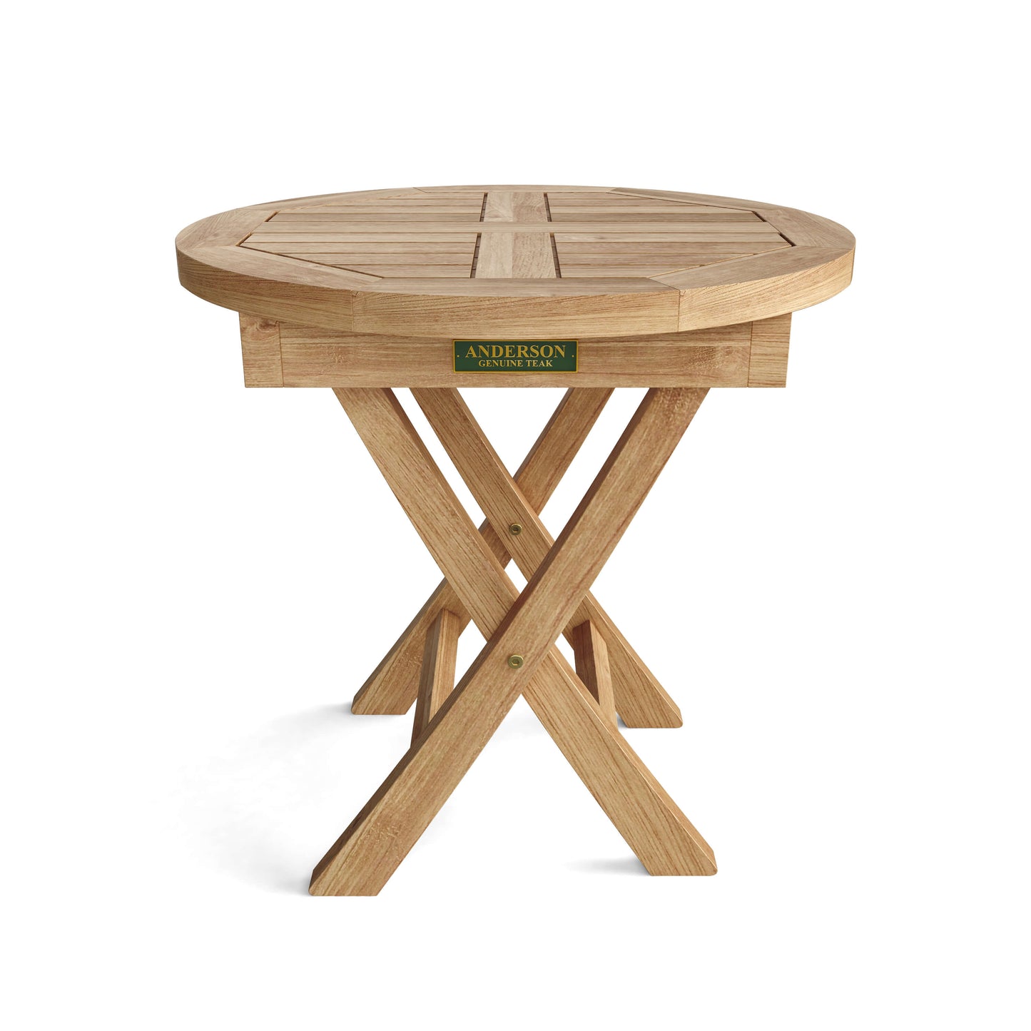 Anderson Teak Bahama 20" Mini Side Round Folding Table