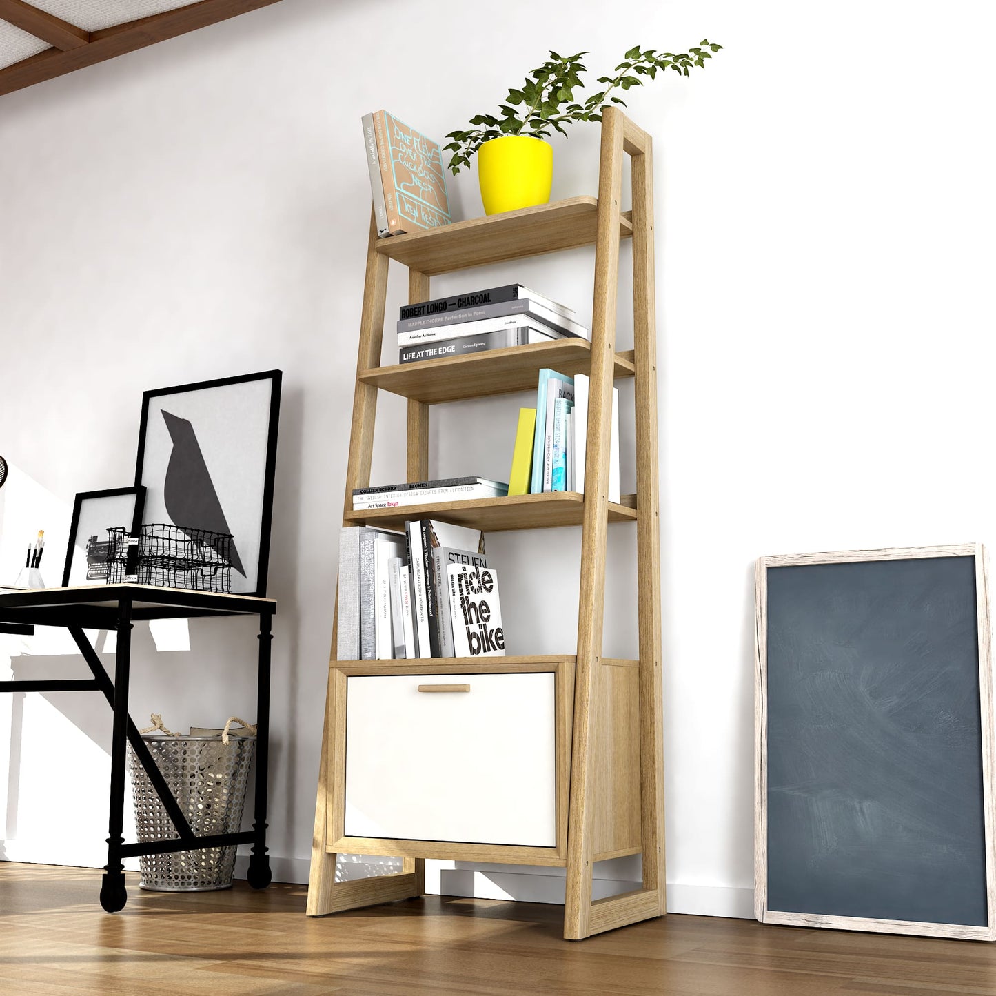 Anderson Teak Kathy Ladder Shelf Bookcase