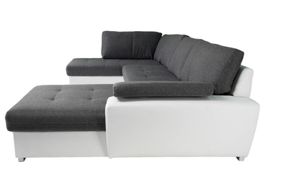 Maxima House Sectional TOKIO Maxi with FULL XL Sleeper and bedding storage