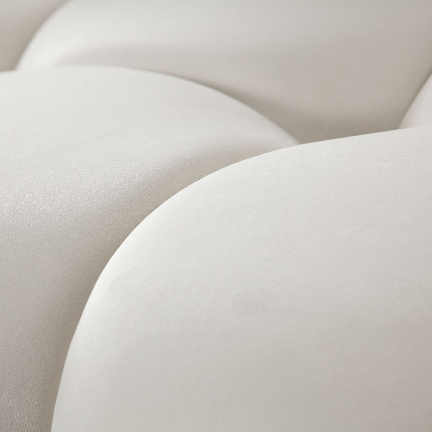 Paloma 4PC Modular 111 Inch Reversible Chaise Sectional in Light Cream Velvet by Diamond Sofa
