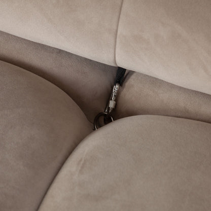 Paloma 4PC Modular 111 Inch Reversible Chaise Sectional in Mink Tan Velvet by Diamond Sofa