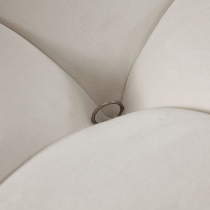Paloma 3PC Modular 111 Inch Sofa in Light Cream Velvet by Diamond Sofa