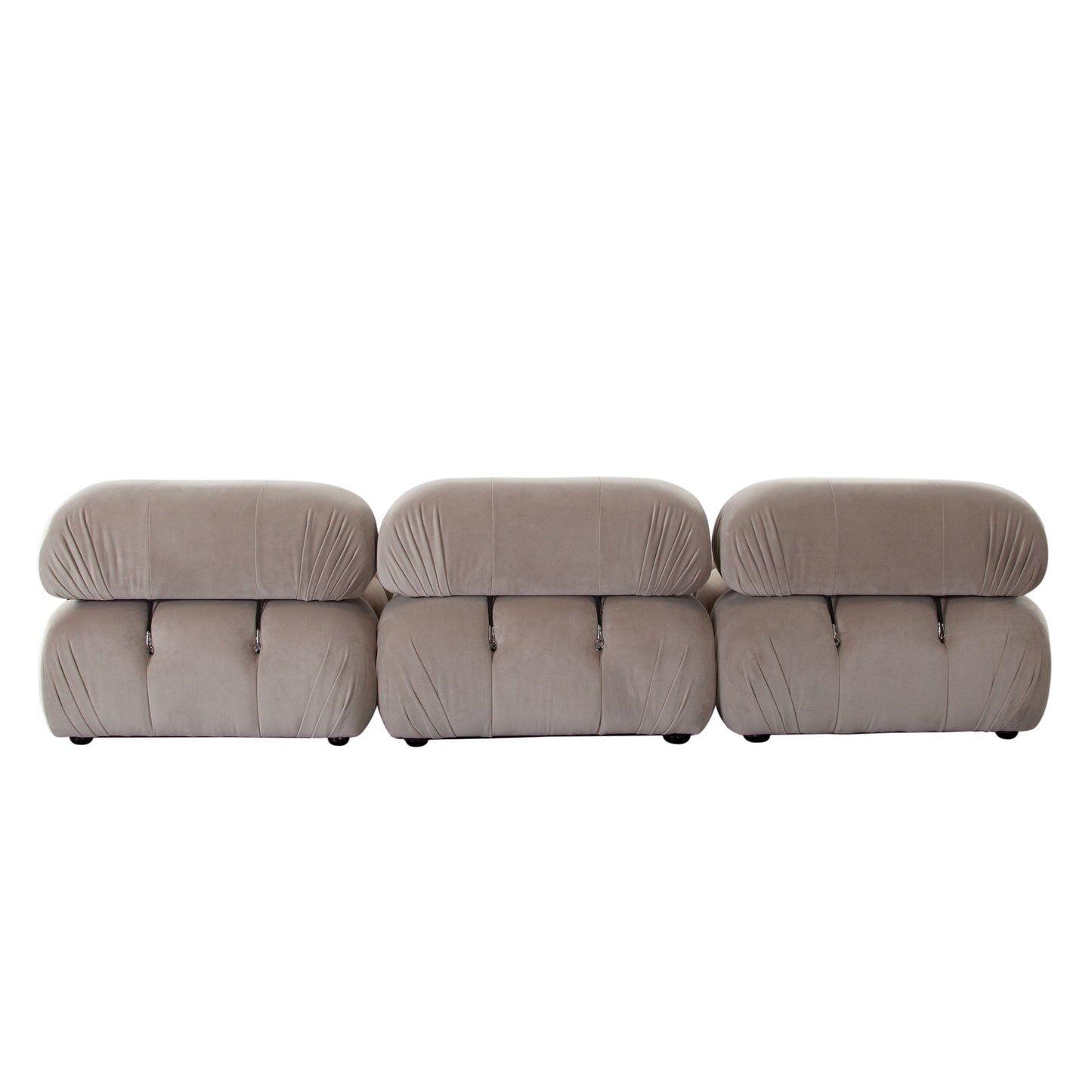 Paloma 3PC Modular 111 Inch Sofa in Mink Tan Velvet by Diamond Sofa