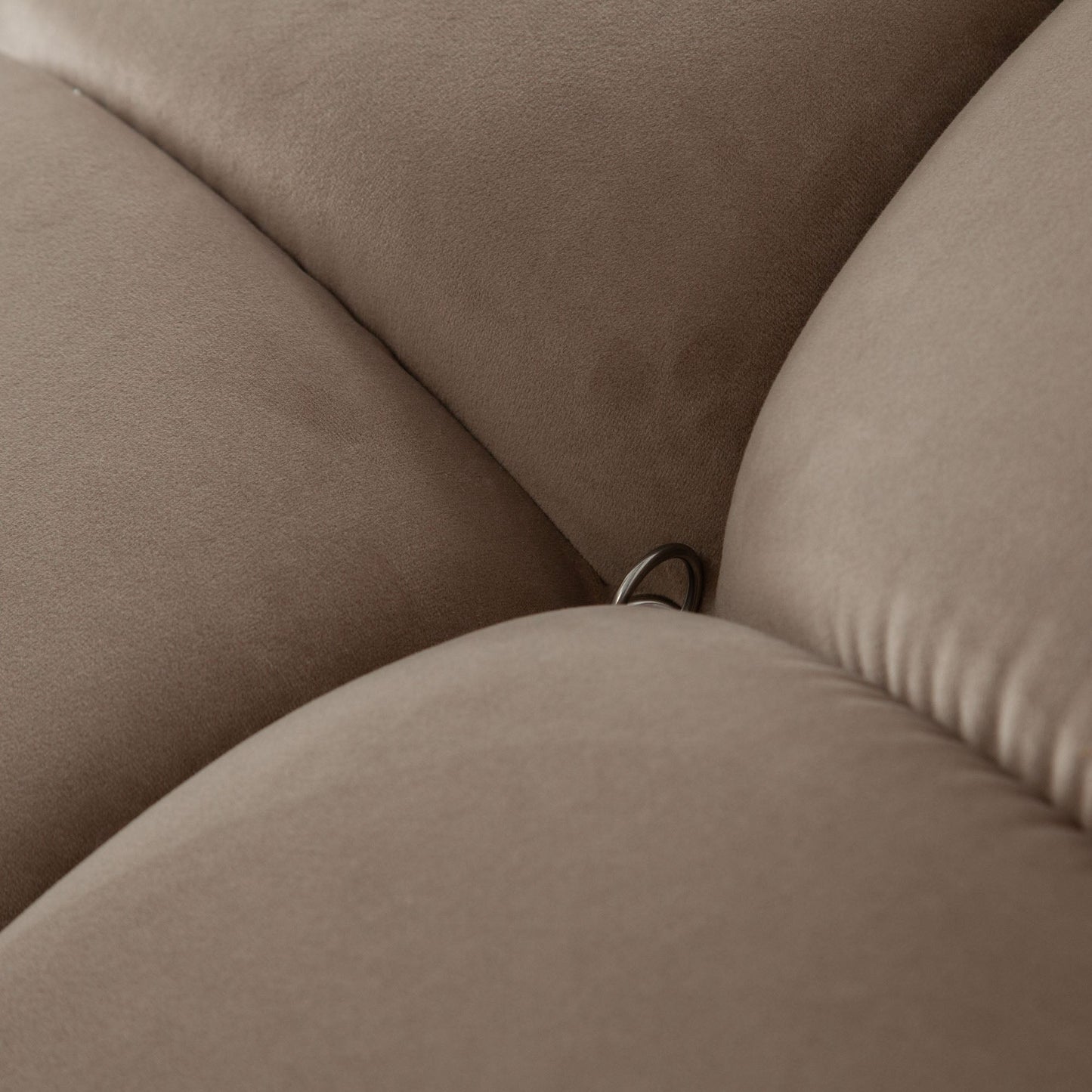 Paloma Armless Chair in Mink Tan Velvet by Diamond Sofa