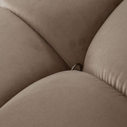 Paloma Armless Chair in Mink Tan Velvet by Diamond Sofa