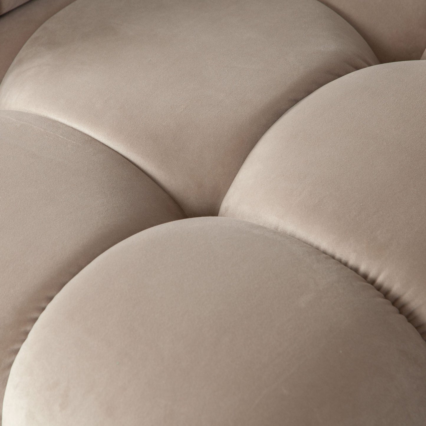 Paloma Armless Chair in Mink Tan Velvet by Diamond Sofa