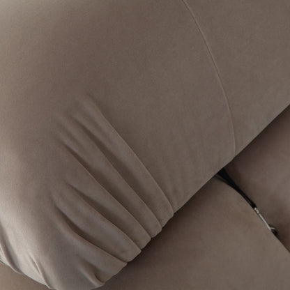 Paloma Armless Chair in Mink Tan Velvet by Diamond Sofa