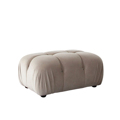 Paloma Rectangle Ottoman in Mink Tan Velvet by Diamond Sofa