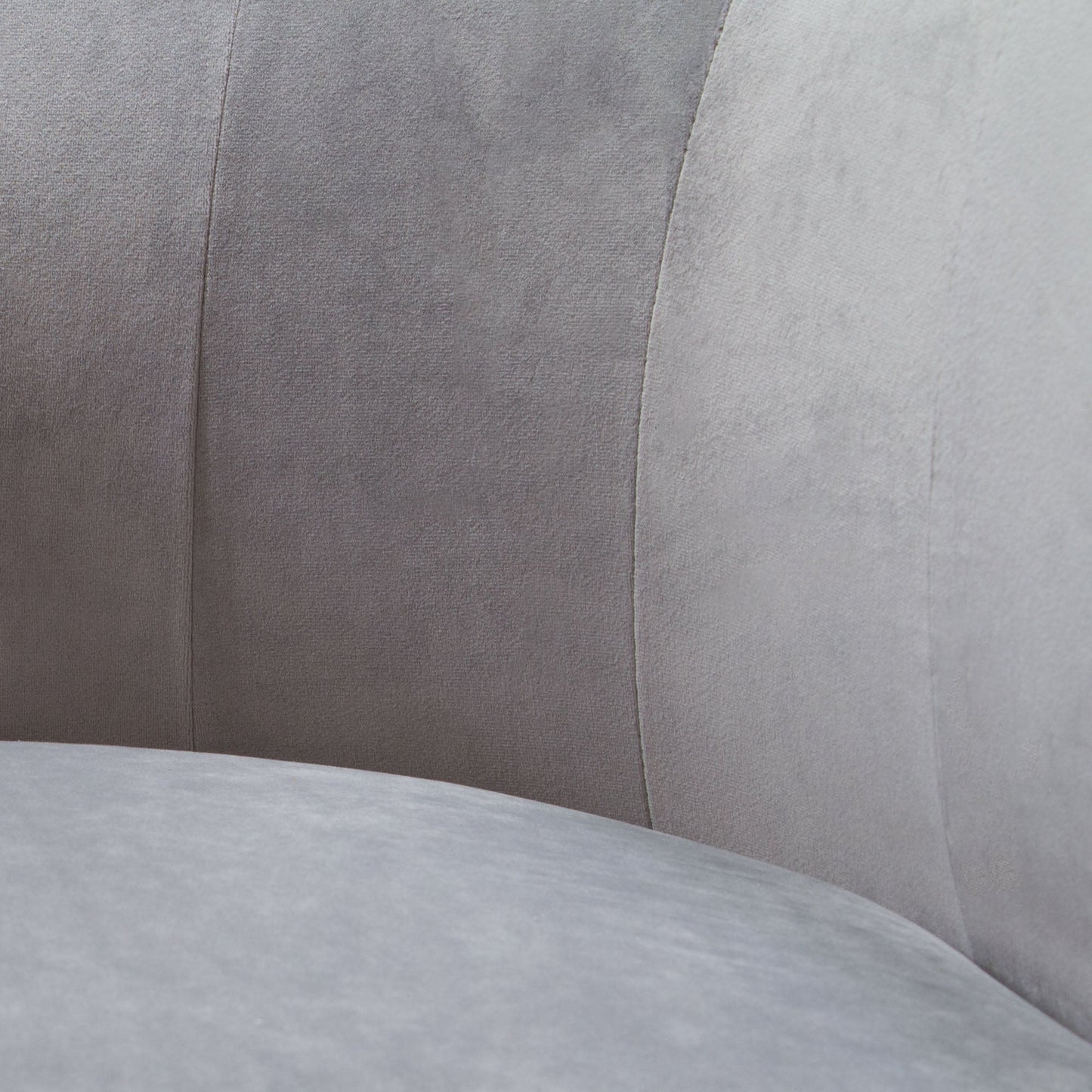 Pandora Accent Chair in Grey Velvet with Polished Silver Stainless Steel Frame by Diamond Sofa