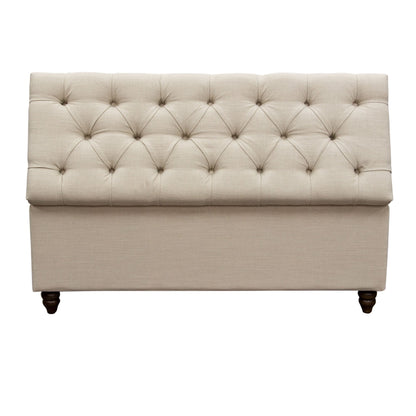 Park Ave Tufted Lift-Top Storage Trunk by Diamond Sofa - Desert Sand Linen