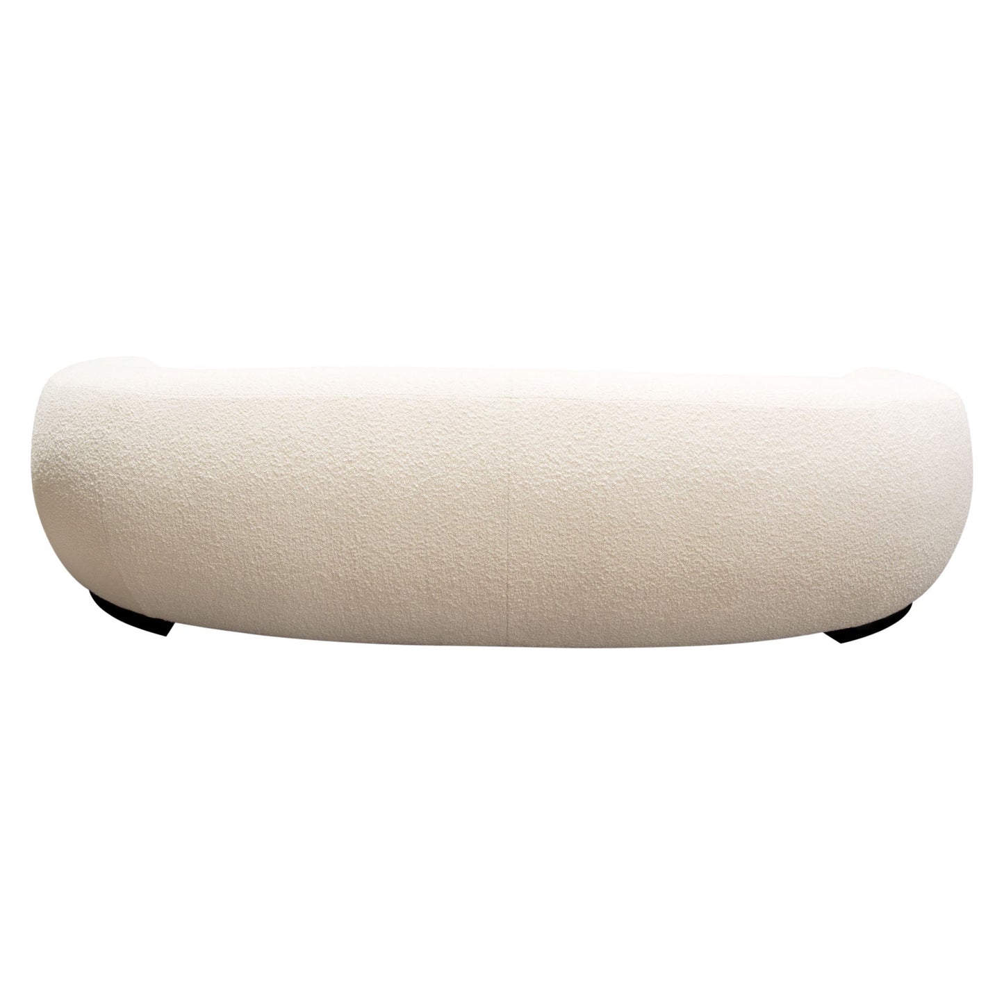 Pascal Sofa in Bone Boucle Textured Fabric w/ Contoured Arms & Back by Diamond Sofa