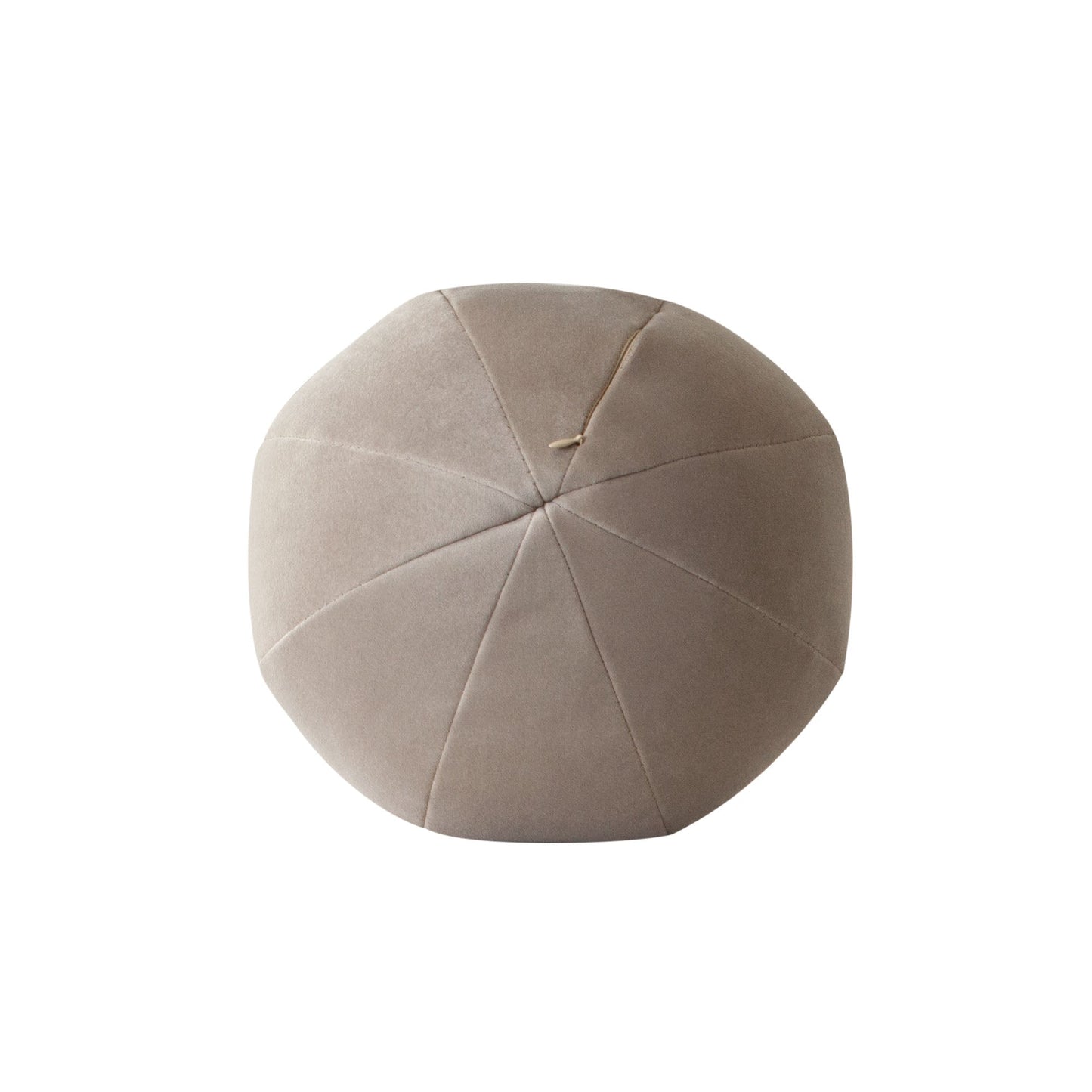 Set of (2) 10" Round Accent Pillows in Mink Tan Velvet by Diamond Sofa