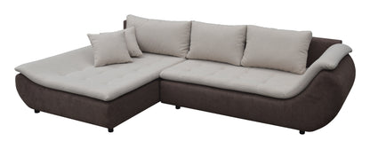 Maxima House Sectional FULL size Sleeper Sofa PRATO with storage