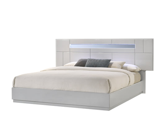 J&M Furniture Palermo Grey Q Bed