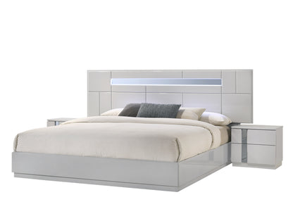 J&M Furniture Palermo Grey Q Bed