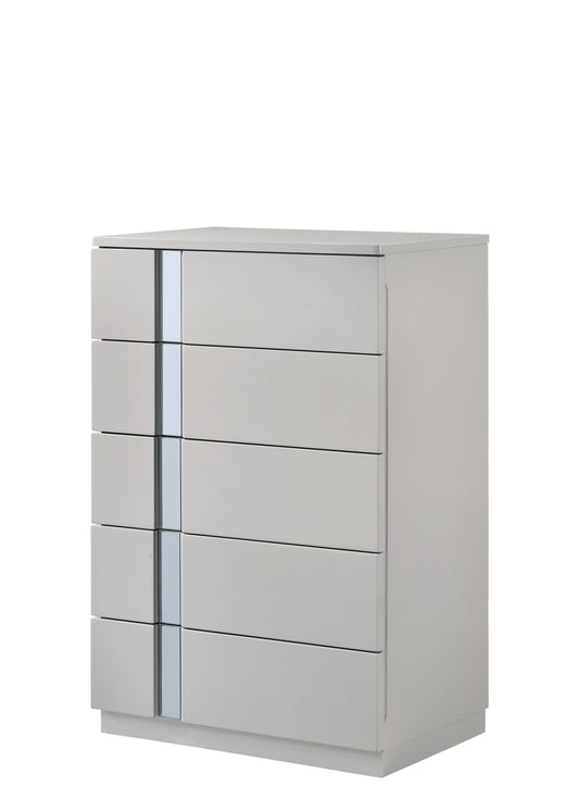 J&M Furniture Palermo Grey Chest